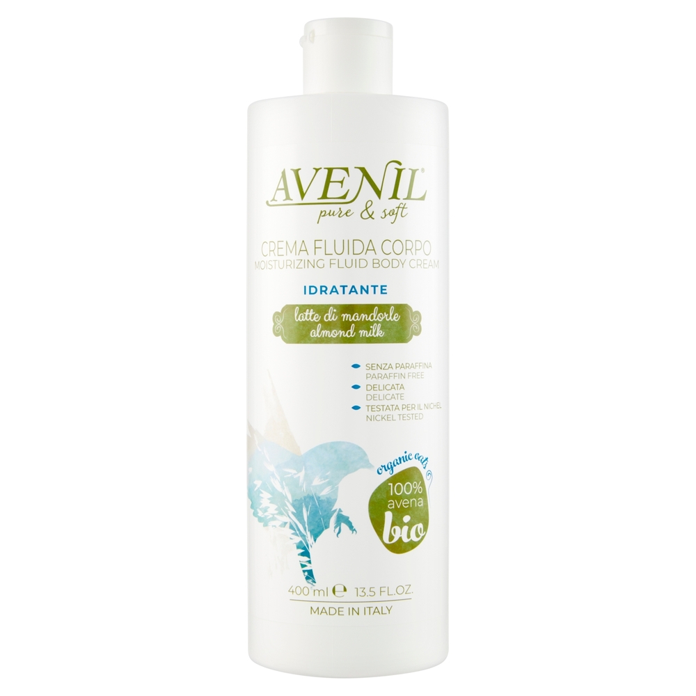Avenil pure & soft Crema Fluida Corpo Idratante latte di mandorle 400 ml